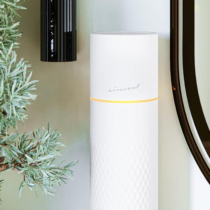 The AirScent Waterless Diffuser - Cold Air Scent Diffuser Oil Machine for Homes Offices Hotels and Spas - Aromatherapy Diffuser for Aesthetic Scenting - White - 4.05 Oz - Fragrance Oil Not Included