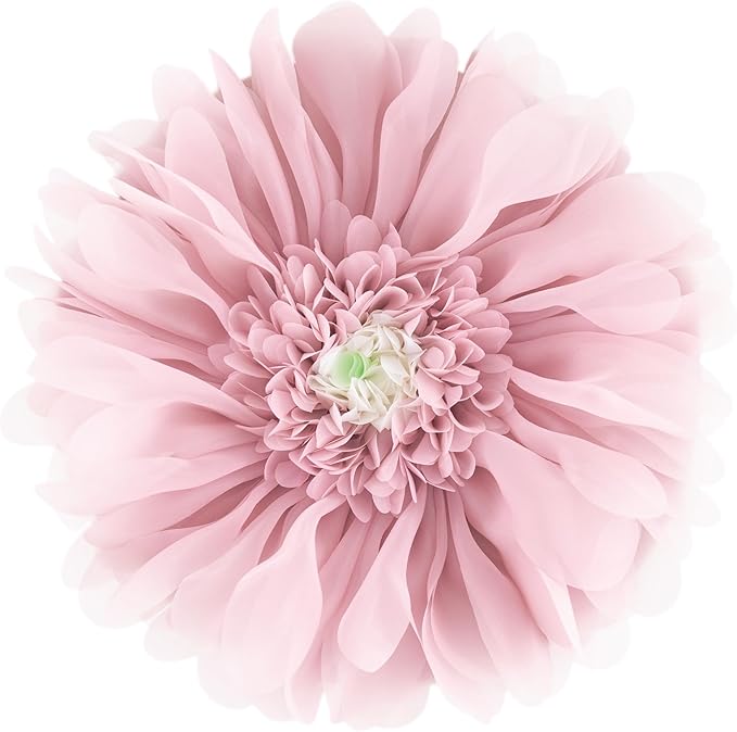3D Flower Round Throw Pillows Cute Decorative Daisy Sunflower Accent Pillow Modern Farmhouse Elegant Cushion for Bed Couch Chair Car Bedroom Living Room Home Decor Gift 14 Inch Rose Gold