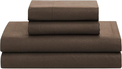 8 Piece Comforter Set Bag with Greek Key Design (Pack of 3, 24 Count Total)