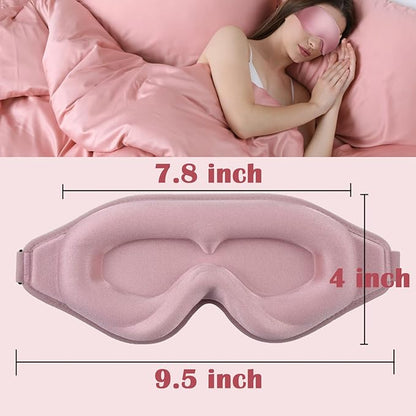 Sleep Mask for Women Eyelash Extension, Eye Mask for Lash Extensions No Pressure 3D Contoured Lash Extension Sleep Mask, Block Out Light Sleep Protector Eye Shade Cover for Travel Yoga Nap