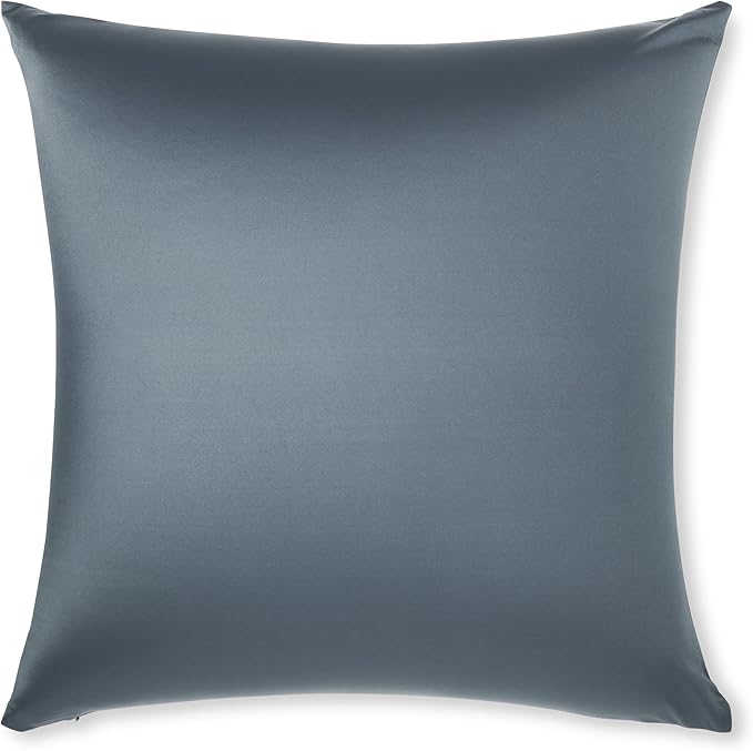 PILLOWY 22"x22" Throw Pillow - Dark Slate Grey: 1Pcs Luxurious Premium Microbead Pillow with 85/15 Nylon/Spandex Fabric. Forever Fluffy, Outstanding Beauty & Support. Silky, Soft & Beyond Comfortable