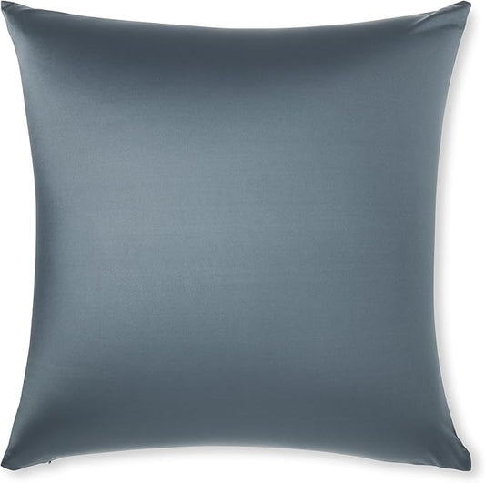 PILLOWY 22"x22" Throw Pillow - Dark Slate Grey: 1Pcs Luxurious Premium Microbead Pillow with 85/15 Nylon/Spandex Fabric. Forever Fluffy, Outstanding Beauty & Support. Silky, Soft & Beyond Comfortable