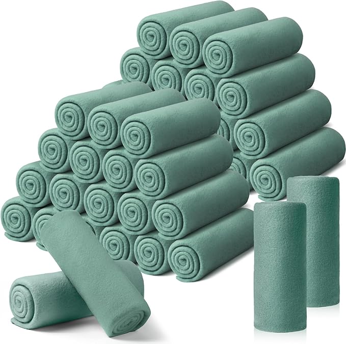 Kinlop Fleece Blanket Bulk 60 x 50 Inch Soft Lightweight Fleece Cozy Blanket Warm Throw Plush Pet Throw for Bed Couch Sofa Home Office Wedding Gifts Travel Camping(Lake Blue)
