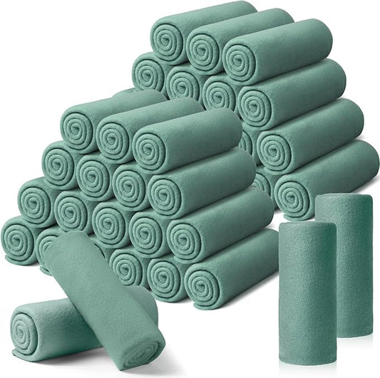 Kinlop Fleece Blanket Bulk 60 x 50 Inch Soft Lightweight Fleece Cozy Blanket Warm Throw Plush Pet Throw for Bed Couch Sofa Home Office Wedding Gifts Travel Camping(Lake Blue)
