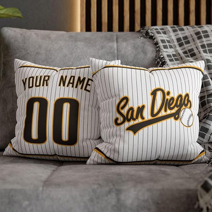 ANTKING San Diego Throw Pillow 2 Packs Custom Name and Number for Men Women Boy Personalized Gifts