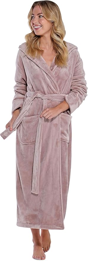 Turquaz Oversize Premium Luxury Ultra Soft Warm Robes for Women Plush Fleece Bathrobe for Women with and Spacious Pockets