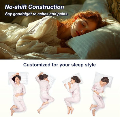Pillows Standard Size Set of 4 Hotel Collection Bed Pillow for Sleeping Pillows 4 Pack for Back, Stomach or Side Sleepers Soft and Supportive Washable Pillows for Bedroom