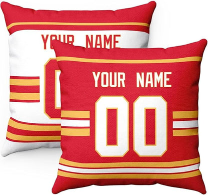 ANTKING Calgary Throw Pillow Personalized Custom Any Name and Number for Men Women Boy Gifts