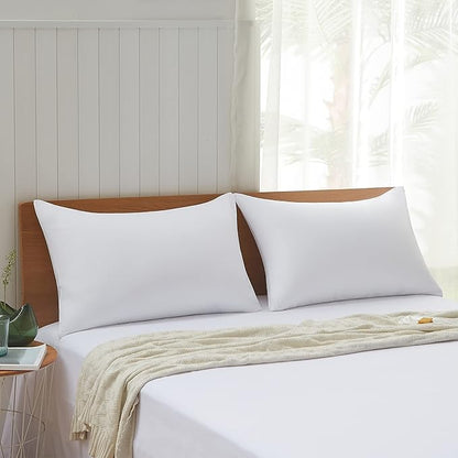 Acanva Bed Pillows 2 Pack Hotel Collection Luxury Soft Inserts for Sleeping-Breathable and Comfortable for Stomach Back Sleepers, Standard (Pack of 2),