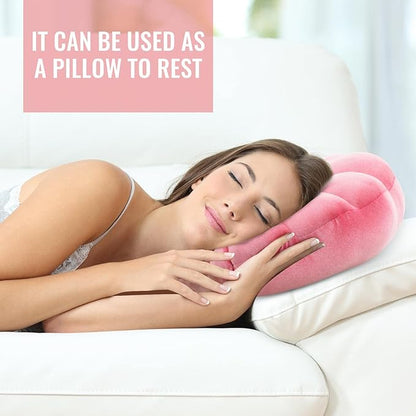Marsui Pink 3D Throw Pillows Seashell, 18 x 13 in Inch Gift Shell Shaped Preppy Room Decor Party Mermaid Pink Room Home Decorative Soft Plush Chair Cushion Cute for Sofa Bed Living Couch