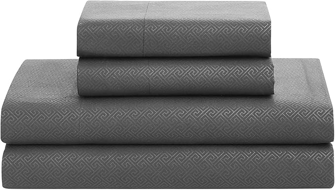Sweet Home Collection 8 Piece Comforter Set Bag with Greek Key Design, Case Pack (Pack of 3)