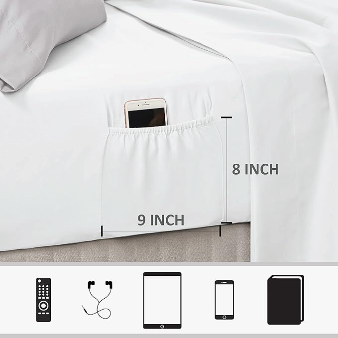 Madison Park Bed in A Bag - Trendy Casual Design Cozy Comforter with Complete Sheet Set with Side Pocket, All Season Cover, Matching Shams, Twin XL, Alexis, Leaf Yellow 6 Piece