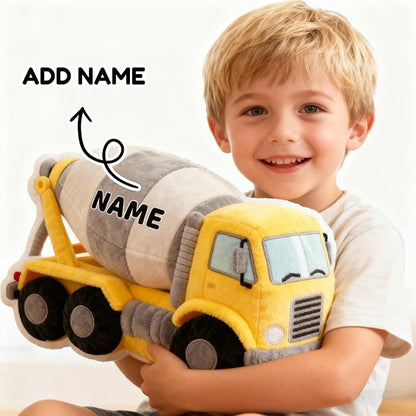 Custom Cement Tanker Shaped Pillow Personalized Double-Sided Printed Cute Pillow Customized Christmas Party Commemorative Gift Sofa Decorative for Boys and Girls 8-32in