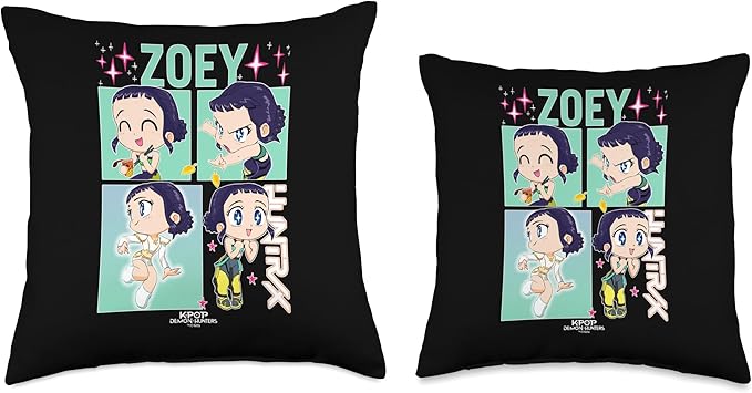 Kpop Demon Hunters Zoey Officially Licensed Throw Pillow
