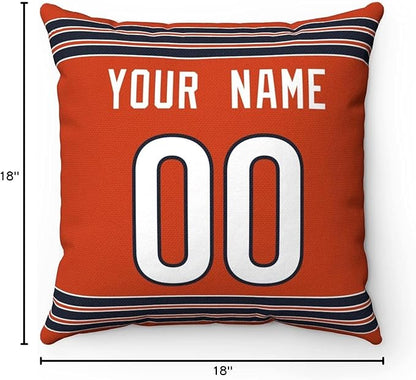 ANTKING Throw Pillow Chicago Custom Any Name and Number for Men Women Boy Gift