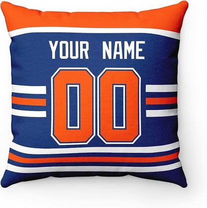 ANTKING Edmonton Throw Pillow Personalized Custom Any Name and Number for Men Women Boy Gifts