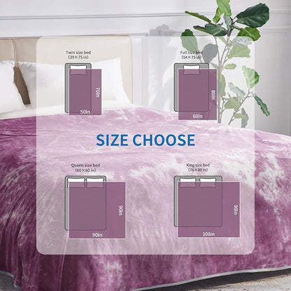 Guohaoi Cooling Blanket for HotSleepers - Arc-Chill Q-Max >0.5 Cool Fiber, 100% Oeko-Tex Certified, Summer Lightweight Throw Blanket, Absorbs Heat to Keep Body Cool for Night Sweats(90x108 Purple)