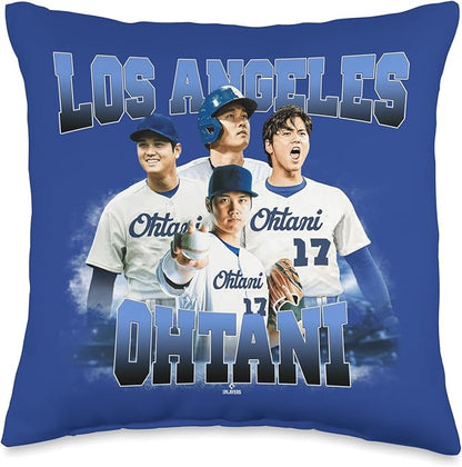 Shohei Ohtani | Los Angeles Baseball MLB Player | MLBOHT5002 Throw Pillow
