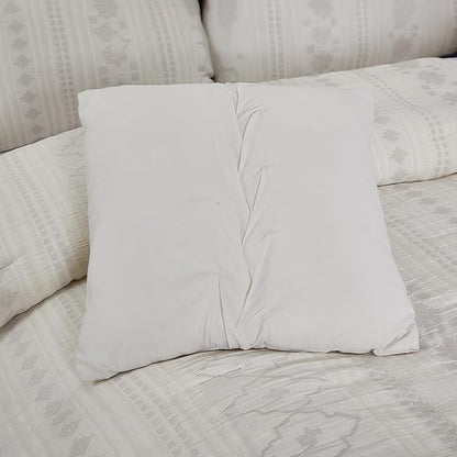 Modern Threads Marcy Ivory Jacquard Comforter Set – 5 Piece Sandstone-Inspired Bedding with Decorative Pillows & Shams, Elegant Soft Textured Bed Set for All Seasons, King