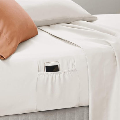 Comfort Spaces Bed in A Bag - Trendy Casual Design Cozy Comforter with Complete Sheet Set with Side Pocket, All Season Cover, Matching Shams, Twin XL(66 in x 90 in), Gloria, Damask Coral 6 Piece