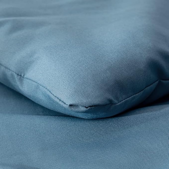Cottonight Blue Comforter Sets King Lake Blue Bedding Set Haze Blue Blanket Quilt Stylish Modern Breathable Soft King Bedding Comforter Sets for Women Men King Bed