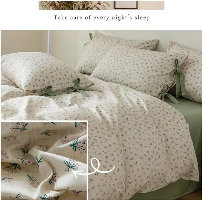 MKXI White and Pink Comforter Set - Queen Size with Flowers, Floral Print, Textured Garden Comforter