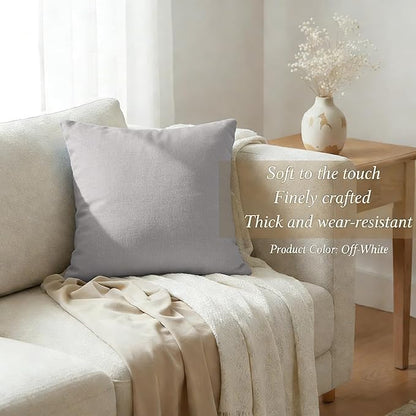 JMGBird Water-Resistant Outdoor Pillows Set of 2, 18x18 inch Durable Pure Grey Throw Pillows with Inserts for Patio Furniture