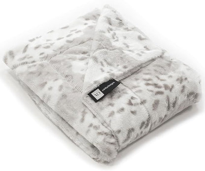 Minky Designs Arctic Lynx Minky Blanket – Ultra Soft Faux Fur Throw Blanket for Couch, Bed & Home – Fluffy, Warm & Luxurious – Posh Collection (Large, 60x72)
