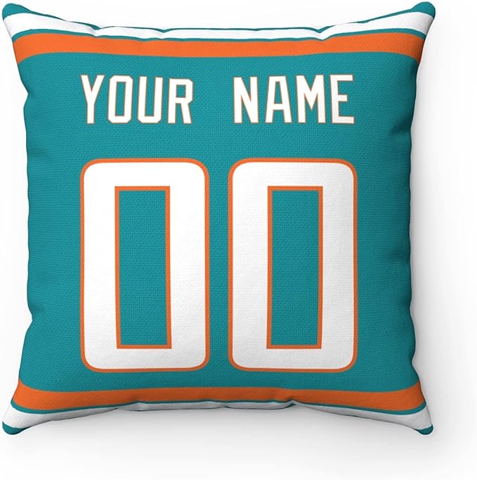 ANTKING Throw Pillow Miami Custom Any Name and Number for Men Women Boy Gift