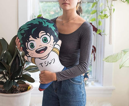 Official My Hero Academia Character Pillow For Adults- 20-Inch Izuku Midoriya Doll Body Replica - Gift for Friends, Family, and Fans - Bed, Couch, Room- Soft Throw Cushion - Licensed Merchandise