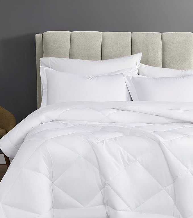 CANNON Solid Percale White Twin/Twin XL 2 Piece Comforter Set