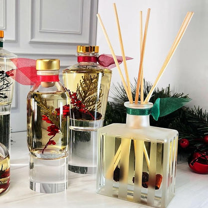 LOVSPA Reed Diffuser Set, Sparkling Grapefruit Scented Oil Diffuser with Sticks, Home Fragrance Accessories for Bathroom Shelf Decor, Aroma Diffusers for Home or Office Desk, USA Made