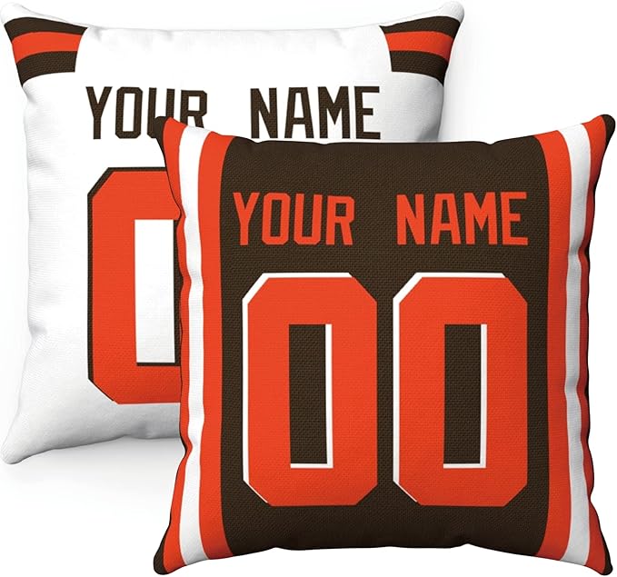 ANTKING Throw Pillow 2 Packs Custom Any Name and Number for Men Women Boy Gift
