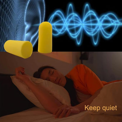 Fan Wu Soft Foam Earplugs 50 Pairs – 32dB Noise Reduction for Sleeping, Travel & Work | Slow Rebound Comfort Fit | Latex-Free Hearing Protection | Purple | Standard Size