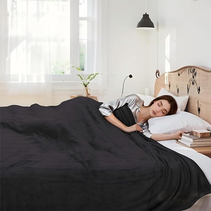 Electric Heated Blanket 72"x84" Full Size Flannel Heated Blanket, Cozy & Warm for All Night, 4 Heat Settings & 10 Hours Auto Off, Machine Washable, Iron Grey