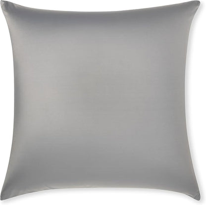PILLOWY 18" x 18" Throw Pillow - Dark Grey: 1 PCS Luxurious Premium Microbead Pillow with 85/15 Nylon/Spandex Fabric. Forever Fluffy, Outstanding Beauty & Support. Silky, Soft & Beyond Comfortable