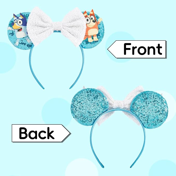 Mouse Ear Headbands,Sparkle Mouse Ears Headband for Women Girls Cartoon Princess Costume Cosplay Decoration