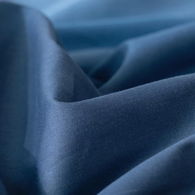 CLOTHKNOW Blue White Comforter Set Twin Blue Gradient Bedding Comforter Sets with 2 x Pillow Cases Soft All Season Comforter