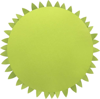Contempo Lifestyles 3D Daisy Flower Decorative Pillow, Plush Polyester Faux Wool, 18" Flower, 16" Pillow with Insert, Solid Lime
