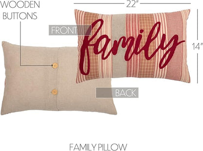 VHC Brands Sawyer Mill™ Red Motif Pillows (14x22 Family)