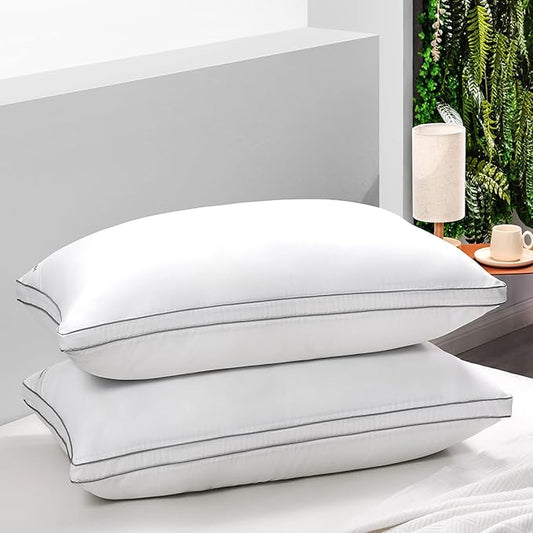 HARBOREST Down Alternative Standard Size Pillows Set of 2-20 x 26 Bed Pillows for Sleeping, Hotel Collection Pillows Good for Side and Back Sleeper