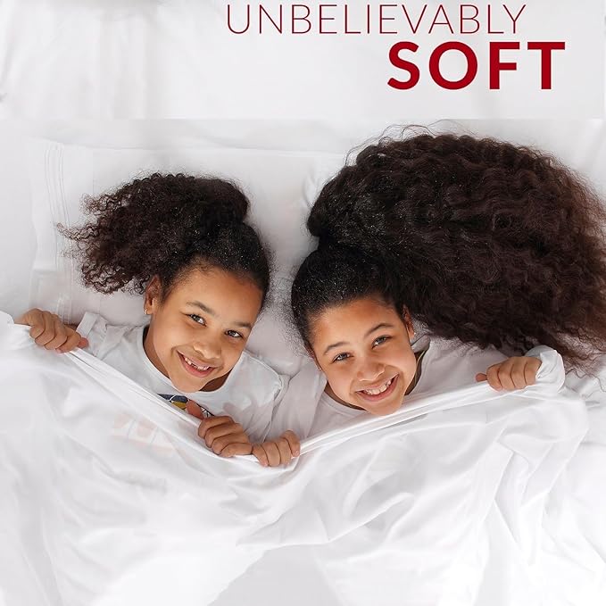 Mellanni Extra Deep California King Sheets - 4 PC Iconic Collection Bedding - Hotel Luxury, Ultra Soft, Cooling Bed Sheets - Wrinkle, Fade, Stain Resistant (Cal King, Light Gray)