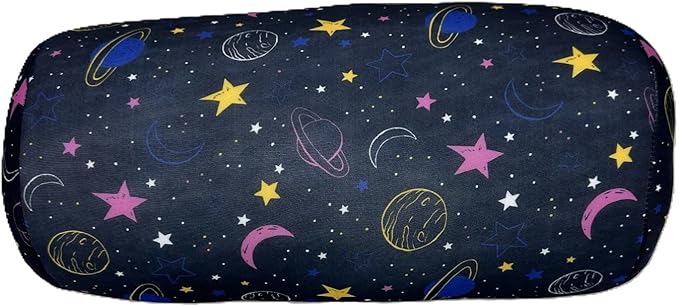 Bookishbunny Microbead Cylinder Bolster Roll Pillow 13" x 7" Various Patterns (Sky)