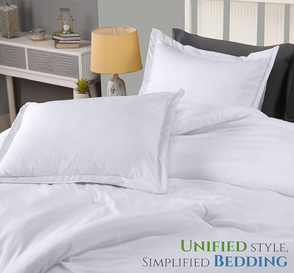 King Comforter Set 3 Piece White by Utopia Bedding, Comforters King Size, Bedding Comforters Sets, Down Alternative Soft Bed Set, 1 Comforter (90 x 102 inches) 2 Pillow Shams (20 x 36 inches)