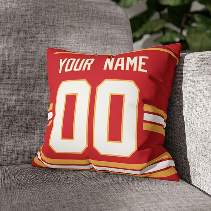 ANTKING Calgary Throw Pillow Personalized Custom Any Name and Number for Men Women Boy Gifts