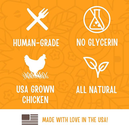 Full Moon All Natural Human Grade Dog Treats, Essential Chicken Savory Sticks, 24 Ounce
