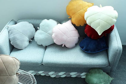 Cyprinus Carpio 3D Leaf Shape Household Pillow Cushion Sofa Lumbar Pillow Household Throw Pillow Decoration 20 * 20 Inch (Green)