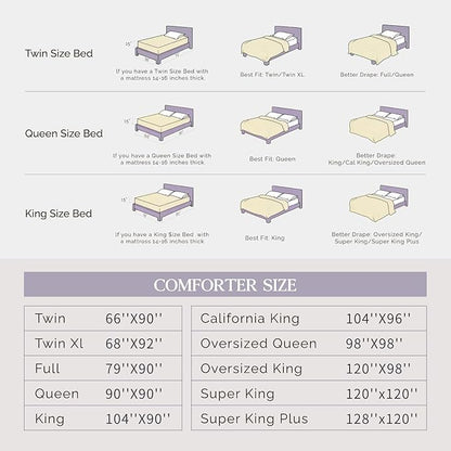 Andency Beige Comforter Set Full(79x90Inch), 3 Pieces Lightweight and Soft Comforter Set, All Season Microfiber Pinch Pleat Bedding