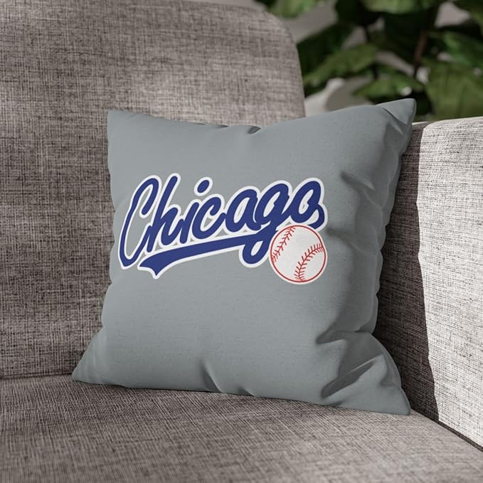 ANTKING Chicago C Throw Pillow Custom Name and Number for Men Women Boy Personalized Gift