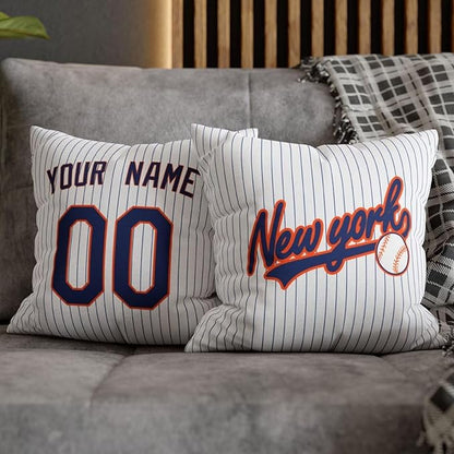 ANTKING New York M Throw Pillow 2 Packs Custom Name and Number for Men Women Boy Personalized Gifts